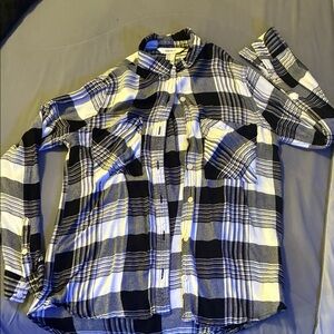 Forever 21 Black and White Checkered Shirt